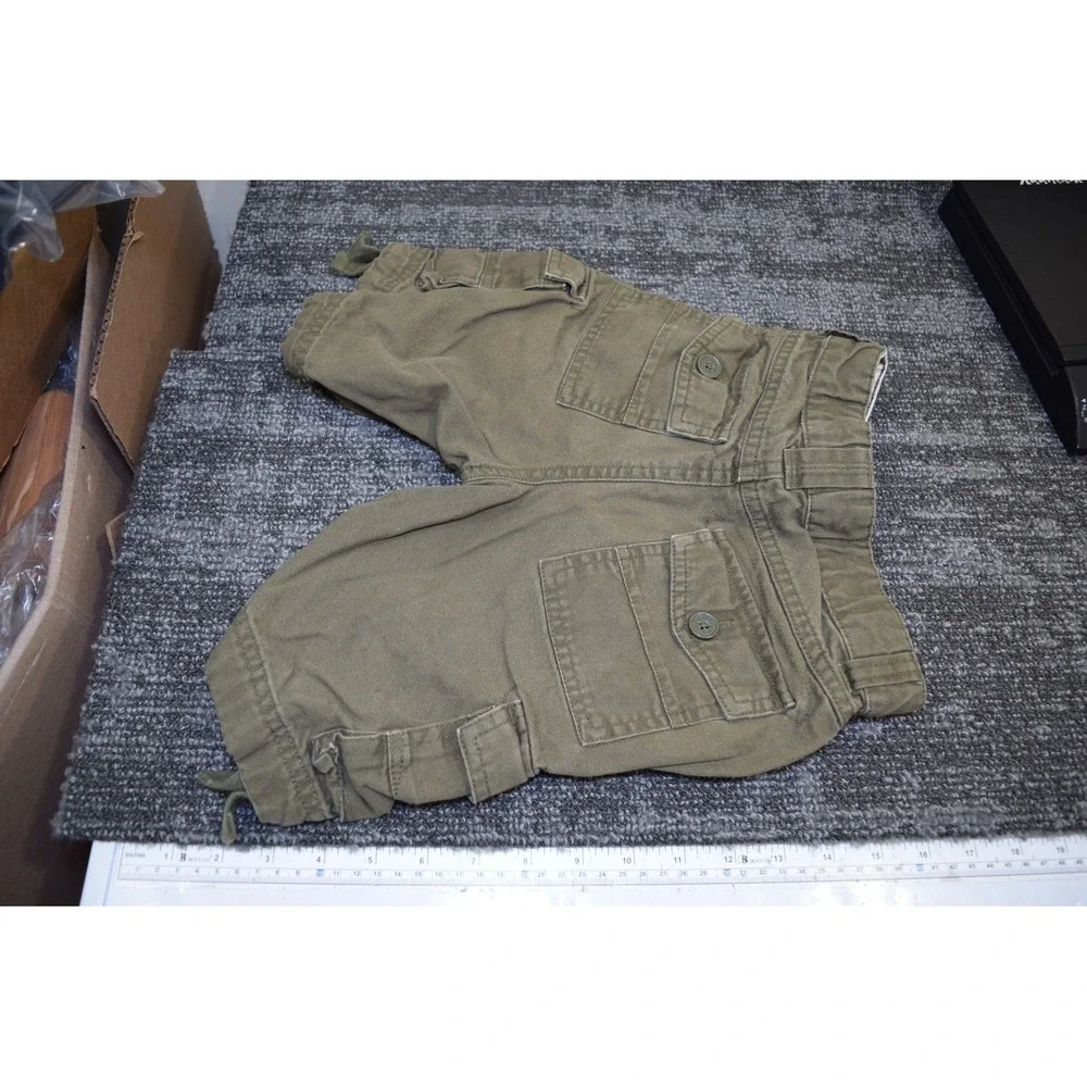 2007 Gymboree Heavy Twill Cotton Cargo Shorts BOYS 6 Green